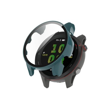GOLDEN SHIELD Garmin Forerunner 手錶一體式保護殼-松針綠 佳明 970 965 170 265 錶殼+玻璃膜 保護殼 防摔殼 玻璃貼