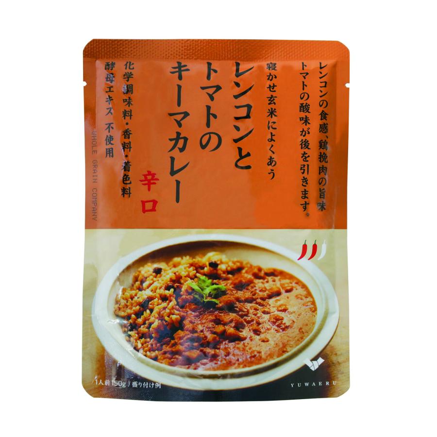 レンコンとトマトのキーマカレー　辛口　化学調味料・香料・着色料・酵母エキス　すべて不使用