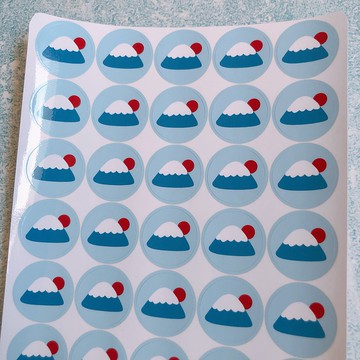 富士山 圓形貼紙 少量訂購區