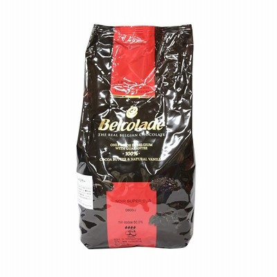 Belcolade ベルコラーデ 製菓用チョコ ノワール スーペリヤー60.0％ 5kg (夏季冷蔵)