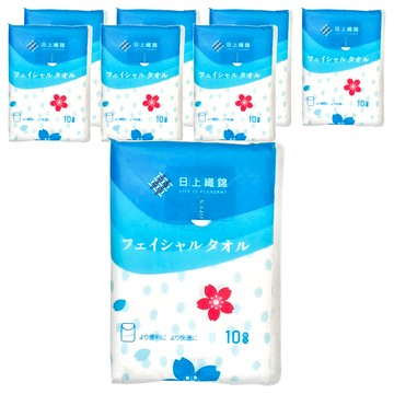 日上織錦 洗臉巾袖珍包 10抽 19cm x 20cm  單色  1袋