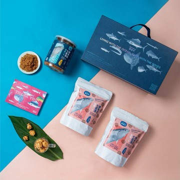 【洄遊吧FISH BAR】臺灣魚之島｜來鬆一下禮盒 (爆米花 鰹魚鬆 )