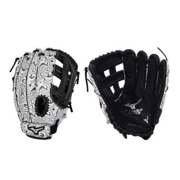 MIZUNO 少年用手套-壘手手套  右投 美津濃 棒球 壘球 1ATGY26843-0990 黑灰白