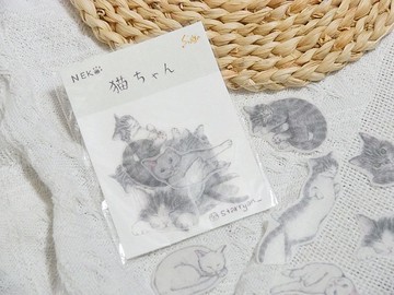 * 猫ちゃん * 貼紙組 6款12張入