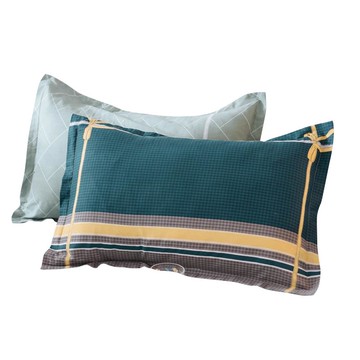 全棉枕套一對裝家用枕頭套純棉加厚大號整頭套單人雙人簡約北歐風