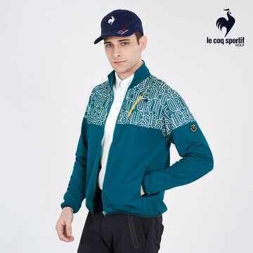 【LE COQ SPORTIF GOLF公雞高爾夫】男款綠色吸濕速乾抗UV高爾夫休閒外套QGU6J670