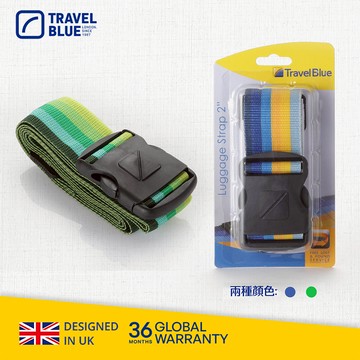 【 Travel Blue 藍旅 】 Luggage Strap 2吋 行李束帶 綠色 TB040-GR