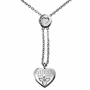 【GUESS】浪漫午後心型真鑽項鍊