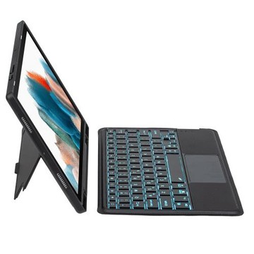 適用三星 Tab S9FE磁吸拆分背光平板秒控藍牙鍵盤S6 lite S8鍵盤