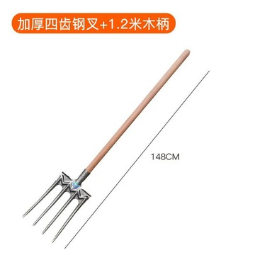 🔥slk嚴選🔥購滿199出貨軍印新款一體四齒鋼叉農用翻地鬆土神器戶外挖土挖蔥鐵鍬加厚叉子 精選