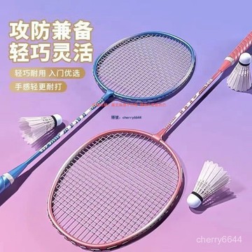 🔸公司貨·99免運🔸超輕超耐打羽毛球拍雙拍成人兒童親子套裝初學訓練娛樂比賽專用