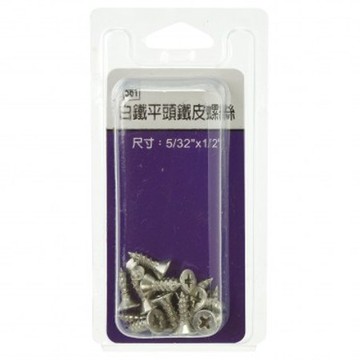 561 白鐵平頭螺絲 5/32x1/2"