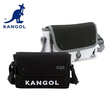 KANGOL 英國 袋鼠 經典刺繡側背包 65558727 包包 郵差包 斜背包