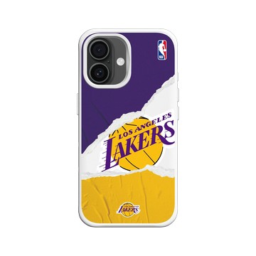 iPhone 16 SolidX 白 - NBA - 熱血系列-洛杉磯湖人 L.A. Lakers - Sweat and tears