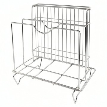 Middi 咪蒂 不鏽鋼砧板刀具架  銀色  1入