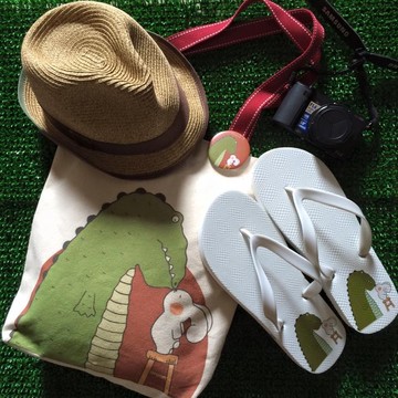 滿滿愛  插畫帆布包 帆布袋 布包 可肩背 D0001