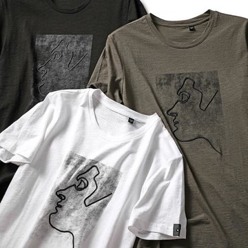 一線撤柜牛貨！純棉萬針刺繡工廠剪標夏季休閑圓領頭像短袖T恤男