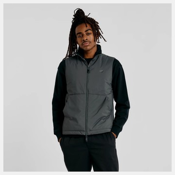 NEW BALANCE 背心 NB 深灰 保暖 休閒背心 男 MV43500ACK