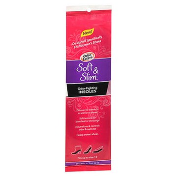 OdorEaters Soft & Slim OdorFighting Insoles Fits Up to Size 12 1 Each by OdorEaters