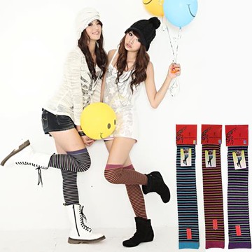 Roberta di Camerino 諾貝達,金蔥彩色斑馬膝上襪 - 6雙