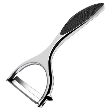 AHOYE 精鑄不鏽鋼蔬果削皮器 銀色 輕鬆削皮不費力  1支