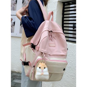 2025新款書包女韓版中學生日系初中生大容量百搭休閑學院風雙肩包