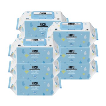 韓國 RICO baby 金盞花極淨濕紙巾100抽9包箱購 濕巾 嬰兒濕巾 純水濕巾