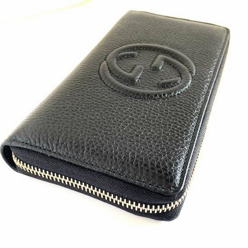 グッチ GUCCI ソーホー ラウンドジップ 長財布 ブラック【新品