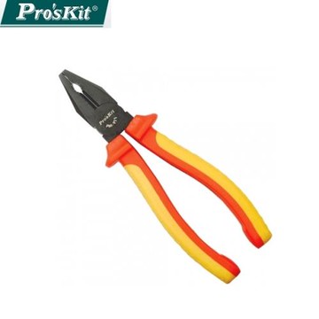 台灣品牌Pro’sKit寶工VDE認證1000V耐高壓絕緣195mm電工鉗PM-911(德國GS認證;耐凍耐燃)平口鉗剪鉗