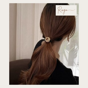 現貨🔥Ringo正韓🇰🇷金屬扭結髮圈