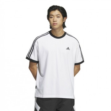 adidas 上衣 男款 短袖上衣 運動 3ST SS TEE 白 IX2739