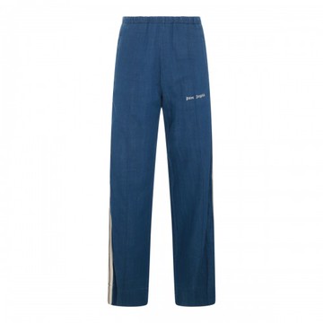Palm Angels - Blue Cotton Pants S