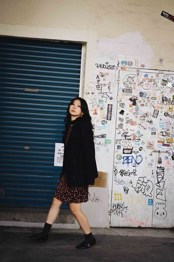 純情百貨行 Vintage 古著 古著外套 黑夜藍星毛料西裝外套 SU16