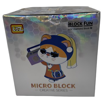 LoZ 戴珍珠耳環的喵積木 6歲以上 880個  戴珍珠耳環的喵  1盒