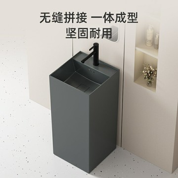 彩色立柱盆一體落地式洗手臺戶外庭院陽臺洗臉池衛生間洗漱臺/洗漱臺/洗手臺/洗臉臺/浴室盆/落地盆/陶瓷盆/立柱洗手臺