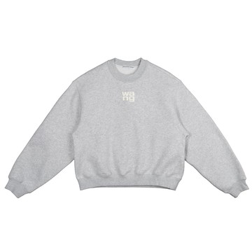 alexanderwang 發泡徽標裝飾硬挺毛圈布運動衫