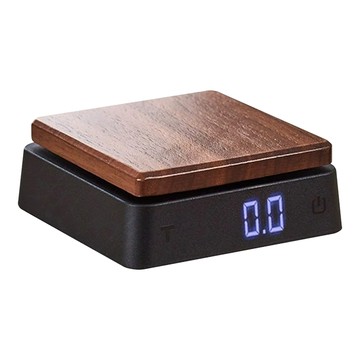 LifeShopping 胡桃木電子秤 非交易用秤 精度0.1g  500g  CAES0043  黑色/原木色