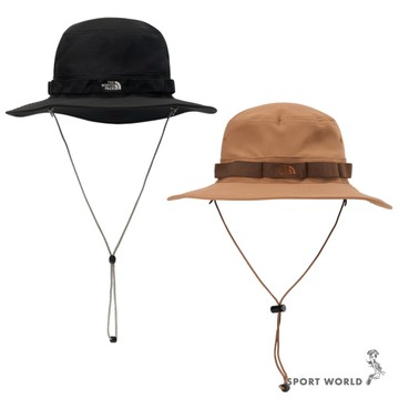 The North Face 北面 防曬帽子 漁夫帽 抗UV 黑/棕【運動世界】NF0A5FXF4H0/NF0A5FXF5K2