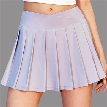 【米蘭精品】現貨+預購 高腰網球裙防走光褲裙運動A字裙修身顯瘦-假兩件百褶女裙子4色74ky2