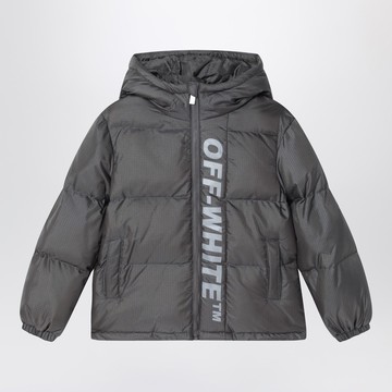 Dark gray Ripstop nylon puffer jacket