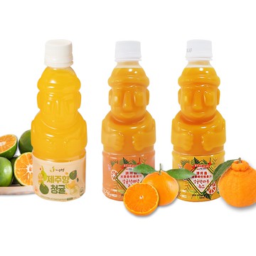 【蝦皮直營】韓味不二 韓國濟州島柑橘果汁330ml/瓶 (天惠香柑橘果汁/漢拏峰柑橘果汁/青橘果汁)口味任選