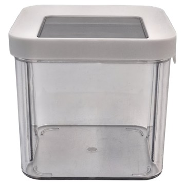 懶角落 方形密封罐 700ML PP+PET  1個  透明