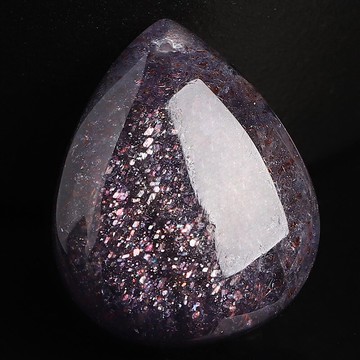 稀有級-天然堇青石吊墜女男款 帶貓眼水滴項墜 炫彩寶石 送證書