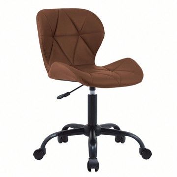 E-home Goffney加夫尼PU軟墊黑腳電腦椅-五色可選棕色