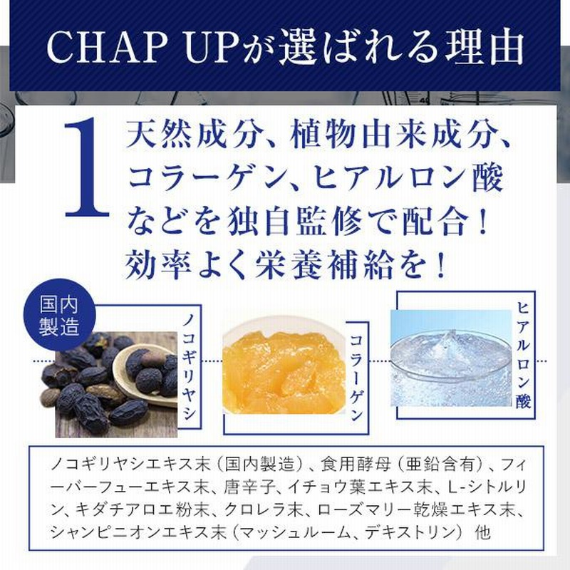 公式】チャップアップ CHAP UP サプリメント 1袋 男性 男性用 女性用