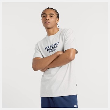 NEW BALANCE NB 短袖上衣 男 訓練 慢跑 美規 白 MT51526AHH