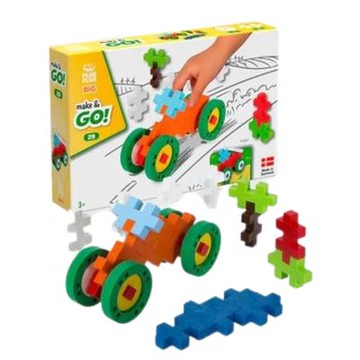 【丹麥Plus Plus】BIG 大顆粒-車子29片｜加加積木