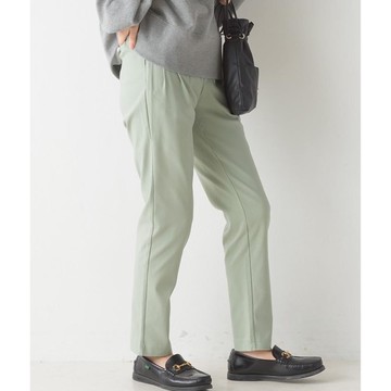 日本 OMNES - [定番]彈力滑面百搭錐形長褲-薄荷