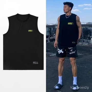 夏季新款美式背心 籃球無袖上衣 訓練背心 寬鬆透氣上衣 坎肩 短袖男 速幹背心 網麵排汗背心 休閒運動背心 無袖上衣男