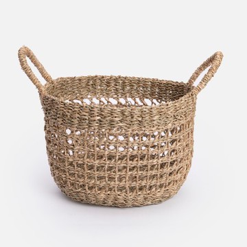 艾禮思手工編織海草收納籃S 網狀